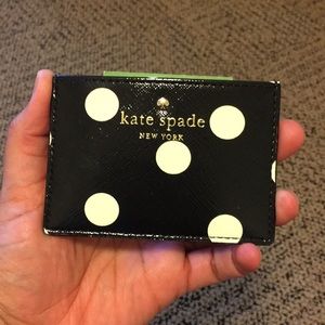 NWT Cedar Street Polka Dot Card Holder